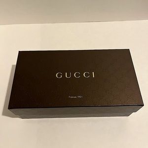 Authentic brown Gucci shoe box